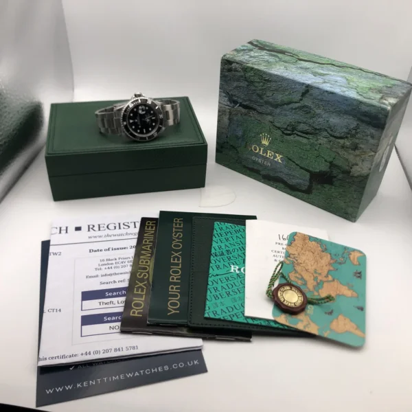 SOLD Rolex submariner 16610 1999 box and accessories - Image 7