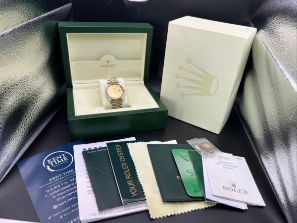 Rolex Datejust watch 16233 2006 box papers factory diamond - Image 9