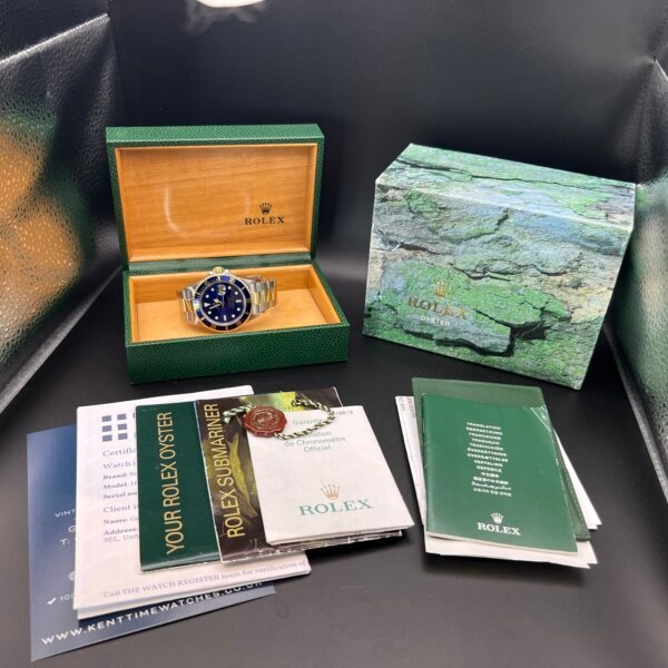 Rolex submariner 16613 2004 box papers serviced - Image 4