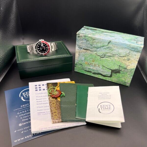 Rolex GMT Master II 2000 box accessories coke excellent example - Image 13