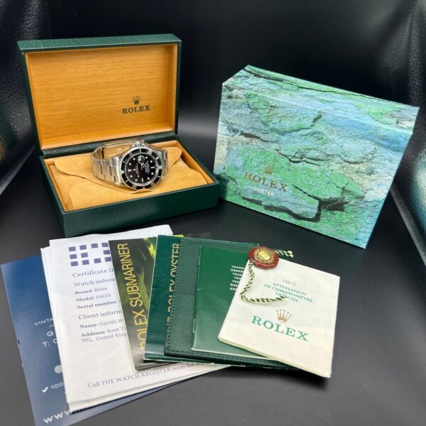 Rolex submariner 16610 2000 box papers - Image 9