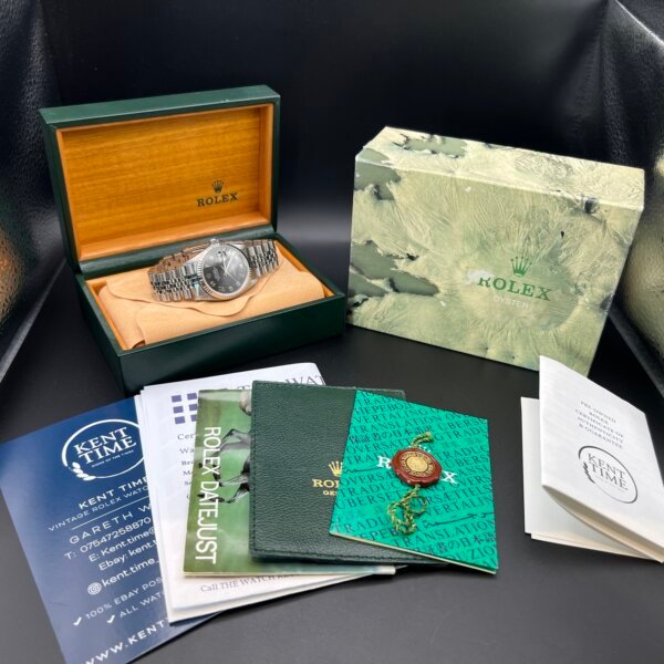 Rolex Datejust watch 16014 1982 box accessories - Image 2