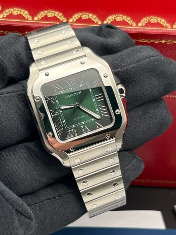 Cartier santos de Cartier wssa0061 green 2025 full set