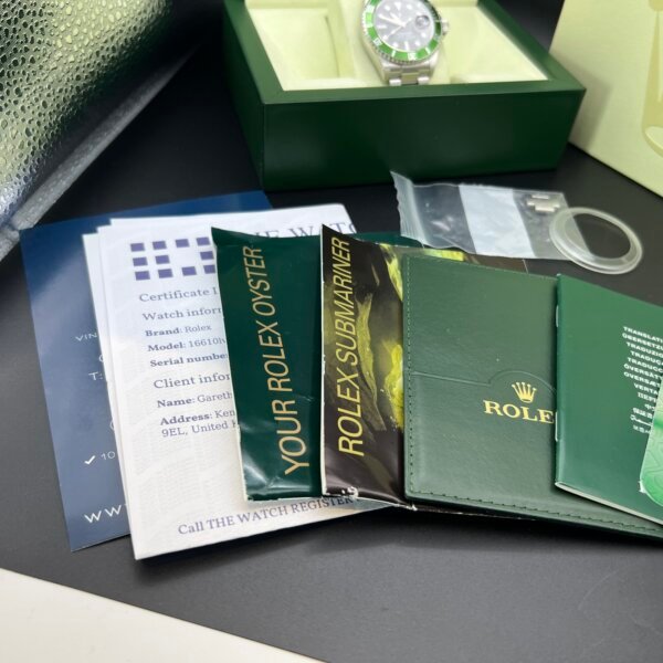 Rolex submariner 16610lv 2005 collector set ‘kermit’ - Image 16