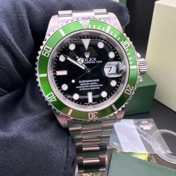 Rolex submariner 16610lv 2005 collector set ‘kermit’ - Image 9