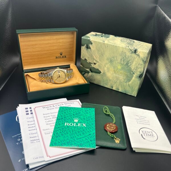 Rolex Datejust watch 16013 box, accessories serviced - Image 8