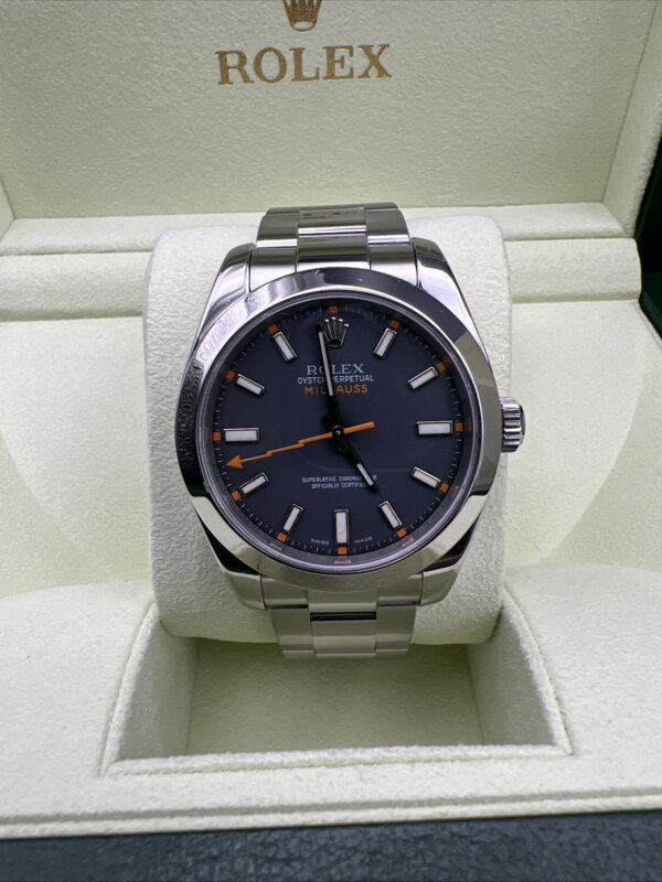 Rolex milgauss 116400 rare grey dial. 2008 - Image 13