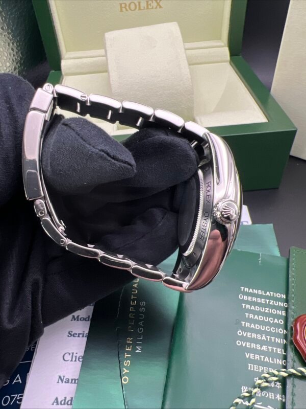 Rolex milgauss 116400 rare grey dial. 2008 - Image 4