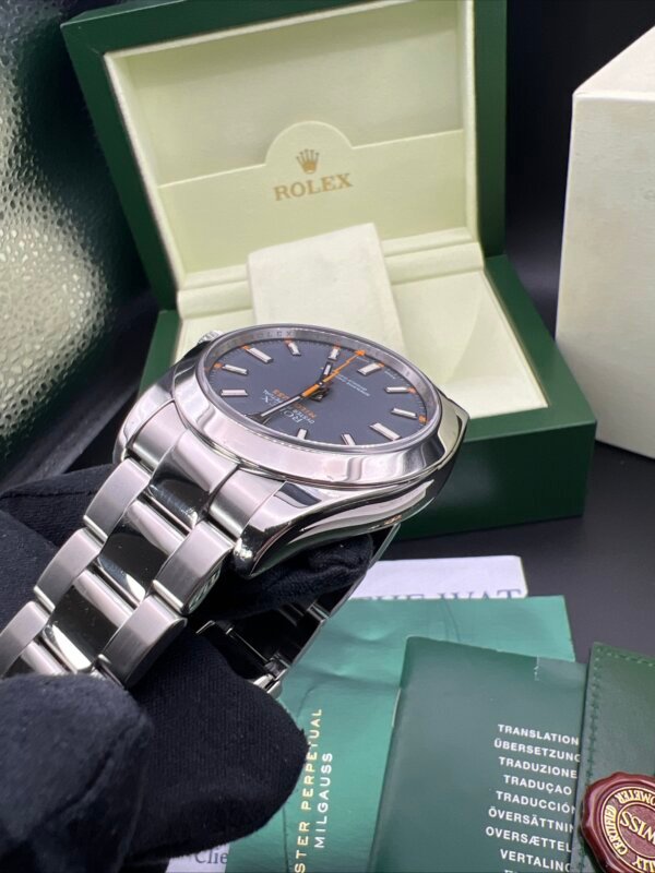 Rolex milgauss 116400 rare grey dial. 2008 - Image 7