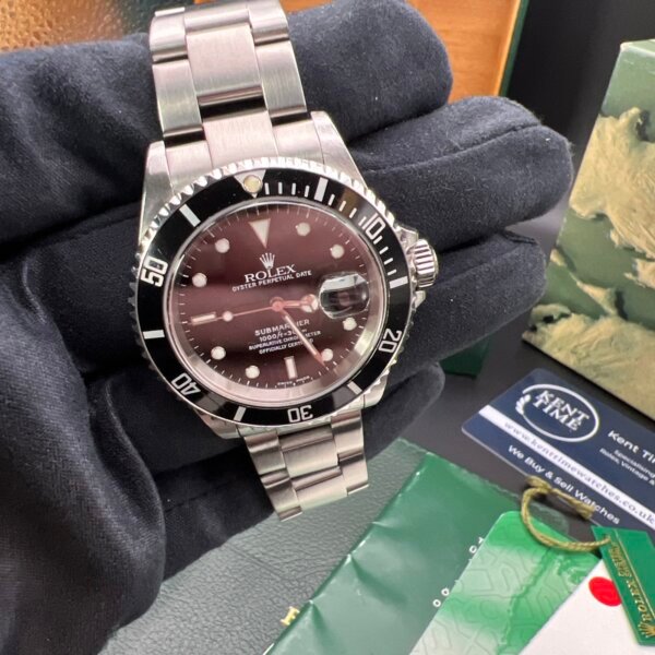 Rolex Submariner Watch  16610 With Box Papers  40mm 2000 Serviced (1005) - Image 9