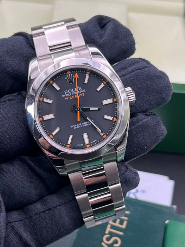 Rolex Milgauss Watch 116400 Box Papers (1047)