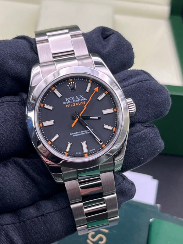 Rolex Milgauss Watch 116400 Box Papers (1047) - Image 5