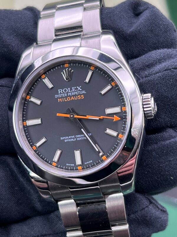 Rolex Milgauss Watch 116400 Box Papers (1047) - Image 3