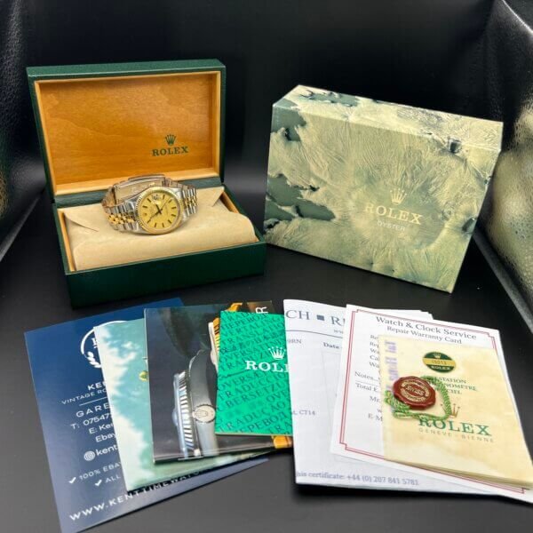 Rolex Datejust Gents Watch 36mm Steel And Gold-Box-Papers-serviced(1034) - Image 12