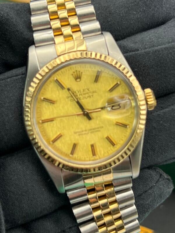 Rolex Datejust Gents Watch 36mm Steel And Gold-Box-Papers-serviced(1034) - Image 4