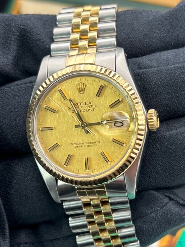 Rolex Datejust Gents Watch 36mm Steel And Gold-Box-Papers-serviced(1034) - Image 2