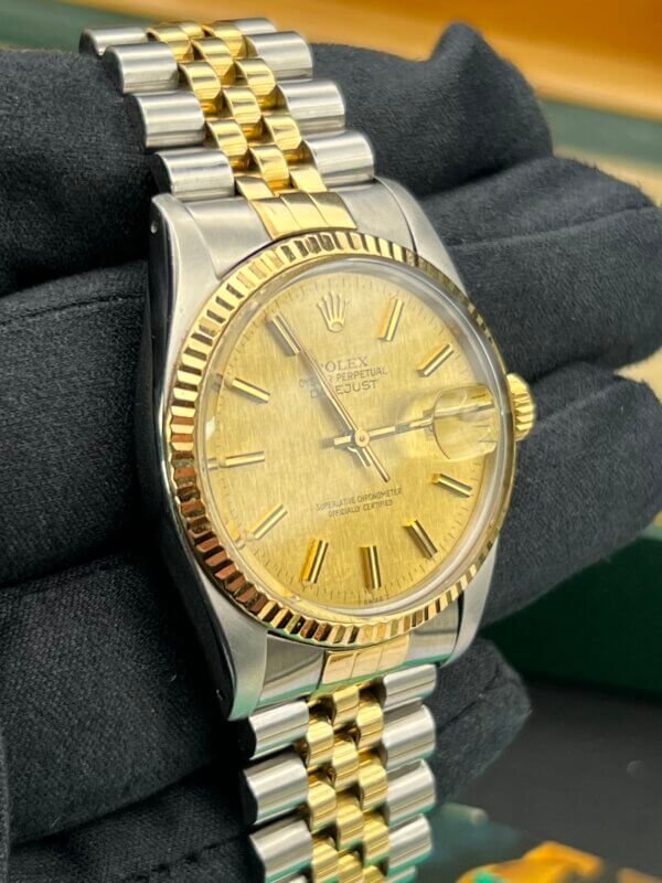 Rolex Datejust Gents Watch 36mm Steel And Gold-Box-Papers-serviced(1034) - Image 6