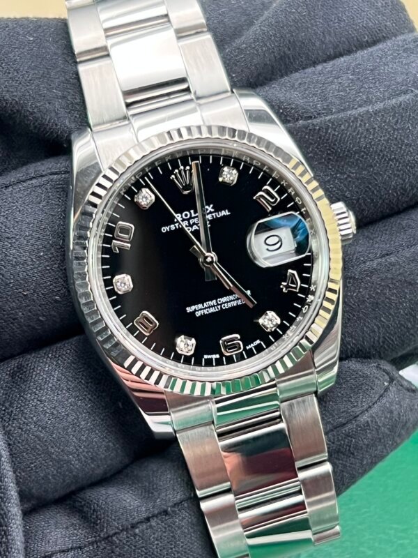 Rolex Date 115234 Diamond Dot Dial 2018-full Set-diamonds-(1065)