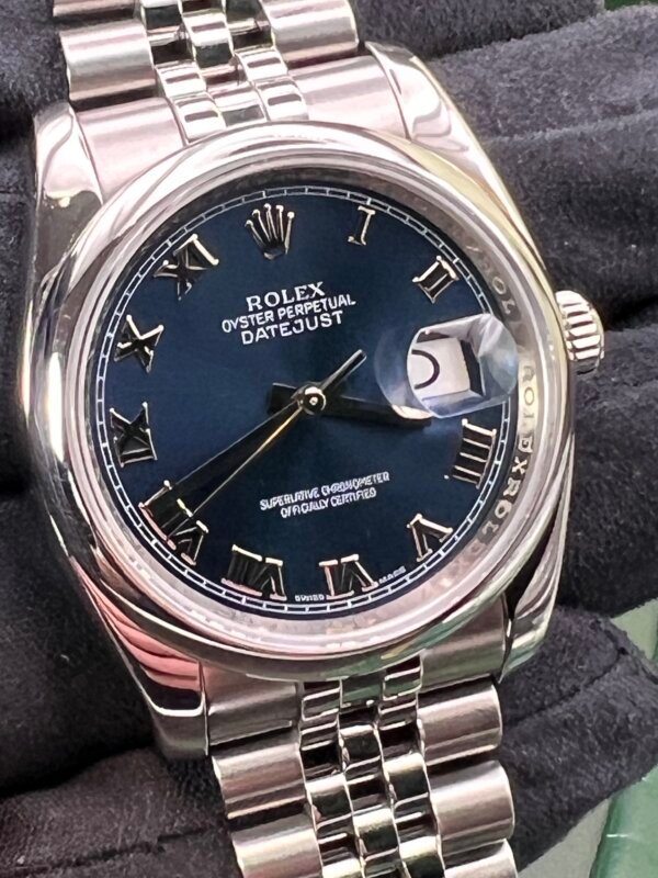 Rolex Datejust 116200 Blue Roman Dial-uk Full Set-(1068) - Image 2