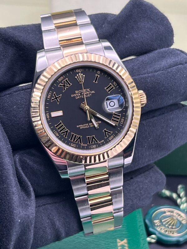 Rolex Datejust II 116333, Steel and Gold , 41mm Roman Dial (1072) - Image 2