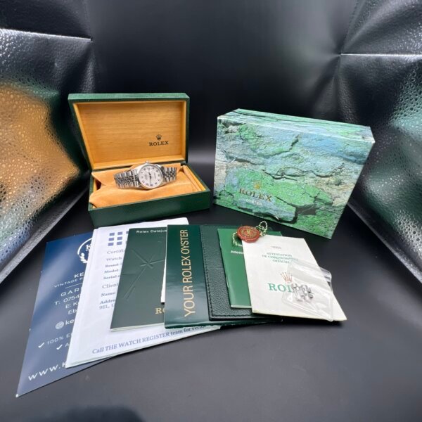 Rolex Datejust watch 16200 box papers 2001 - Image 7