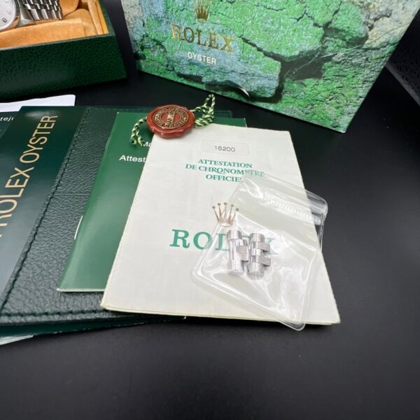 Rolex Datejust watch 16200 box papers 2001 - Image 8