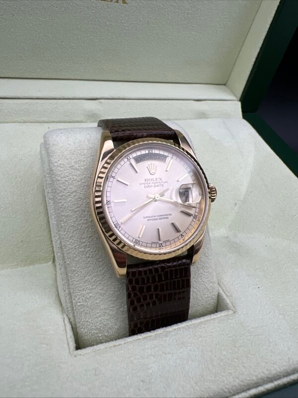 Rolex Day Date Watch 118238 Box Papers 2005 (1071) - Image 14