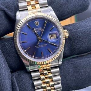 Rolex Datejust Gents Watch 16233 Box Papers Factory Blue  (1102)