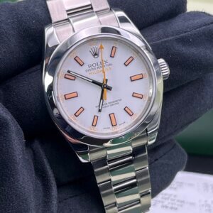 Rolex Milgauss Watch 116400 40mm White dial 2008 Serviced (1085)