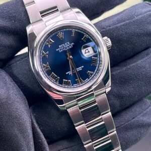 Rolex Datejust Watch 36mm 116200 Azurro Blue (1209)