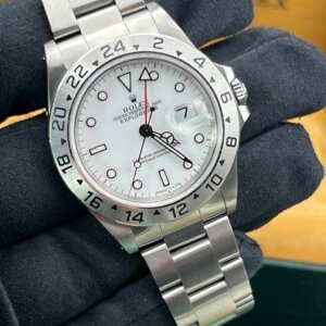Rolex Explorer II Watch Polar White 1997 NICE EXAMPLE Papers (1213)
