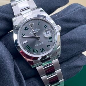 Rolex Datejust 41 Wimbledon Stainless Steel 126300 2025 Box Papers (1239)