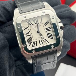 Cartier Santos 100 XL Stainless Steel 2656 Box & Papers 2015 (1240)