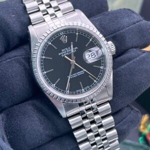 Rolex Datejust 36mm Watch  16220  Black Dial  Jubilee-box-papers(1265)