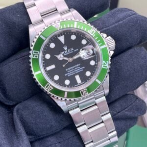 Rolex Submariner Date 16610LV Kermit-Full Set-2008 (1270)