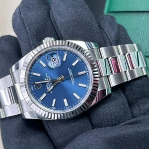 Rolex Datejust 41mm Watch 126334 Blue Dial-Fluted-Full Set 2022 (1276)