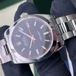 Rolex Milgauss 40mm Box & Papers Black Dial Ref. 116400 (1321)