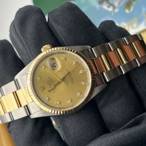 Rolex Datejust 16233 Watch, Oyster, 36mm, Diamond, Papers, History (1527)