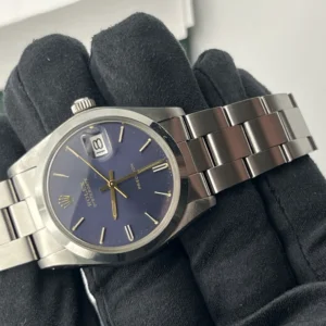 Rolex Oysterdate Precision Watch Blue Dial. Lovely Example 1982 (1551)