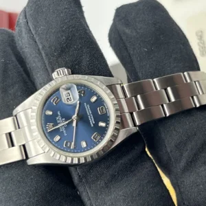Rolex Lady-Date 26mm 1999 Blue DialRef. 69240 Box Papers (1553)