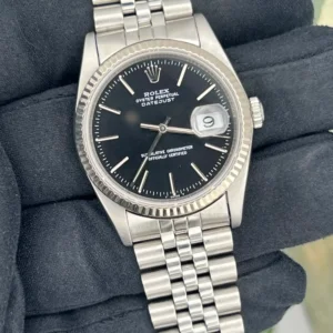 Rolex Datejust Watch Black Jubilee 16234 (1586)